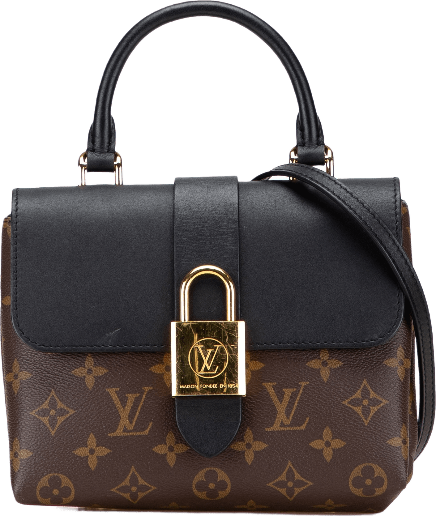 Louis Vuitton Monogram Locky Bb, från Luxclusif, i färgen brown.