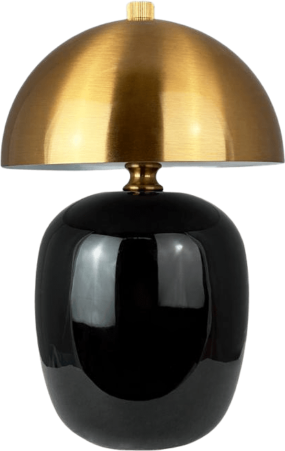 Manhattan Led Rechargeable Table Lamp, från Dyberg Larsen, i färgen black/ brass.