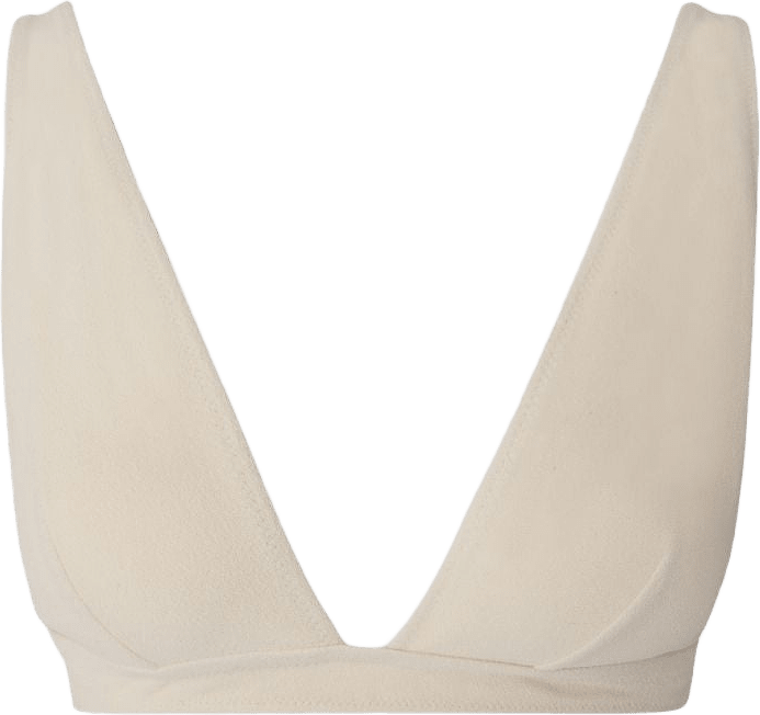 Plunge Bikini Top, från Understatement, i färgen cream.
