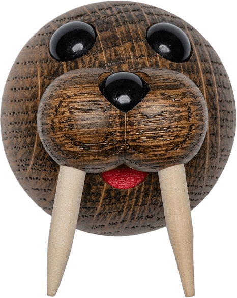 Magnetic Wally Valross Ek 6 Cm, från Spring Copenhagen, i färgen brun.