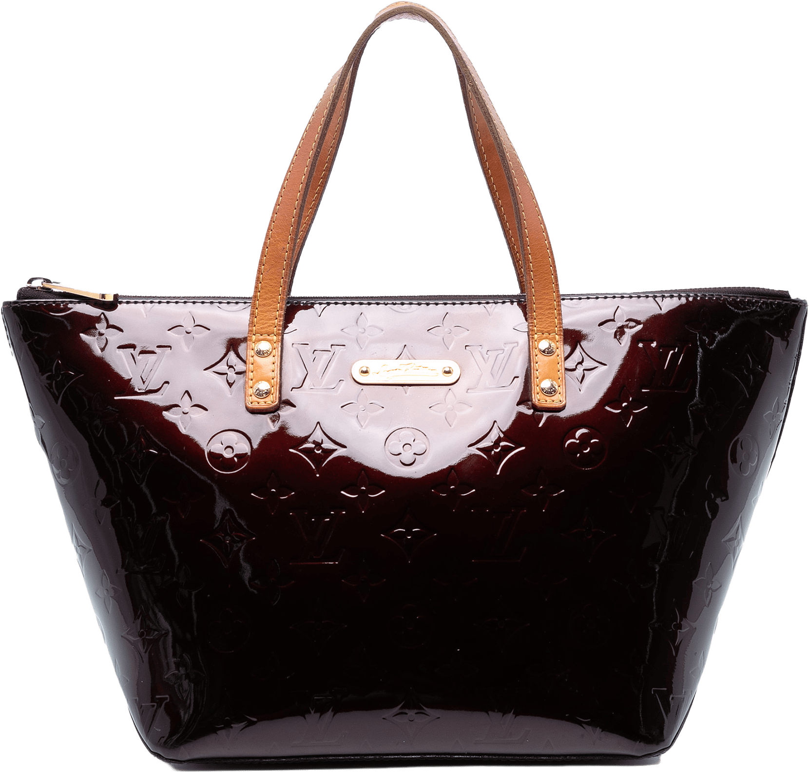 Louis Vuitton Monogram Vernis Bellevue Pm, från Luxclusif, i färgen purple.