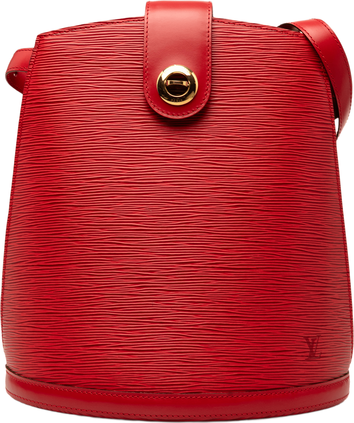 Louis Vuitton Epi Cluny, från Luxclusif, i färgen röd.