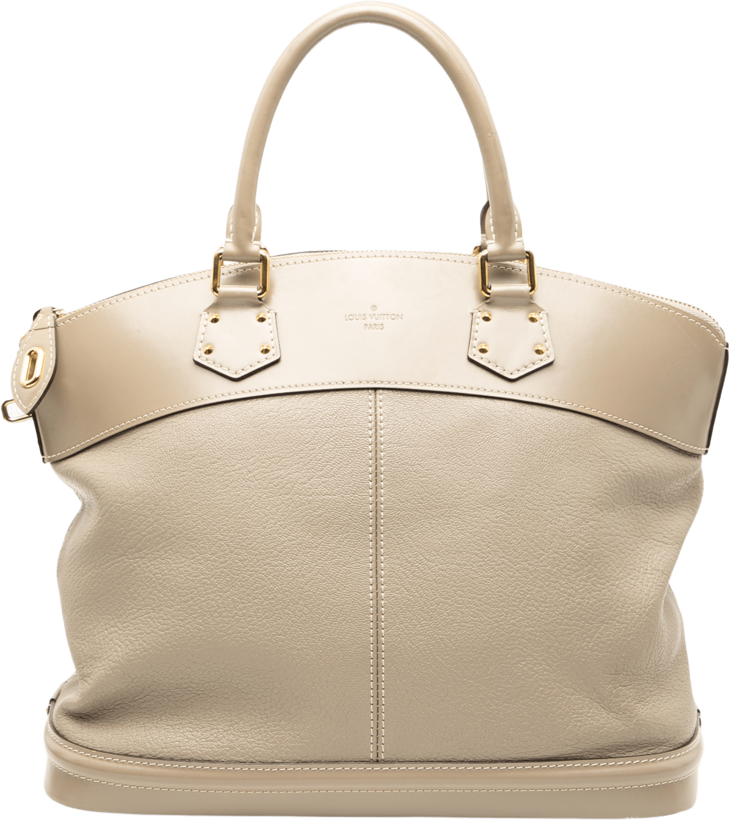Louis Vuitton Suhali Lockit Mm, från Luxclusif, i färgen beige.
