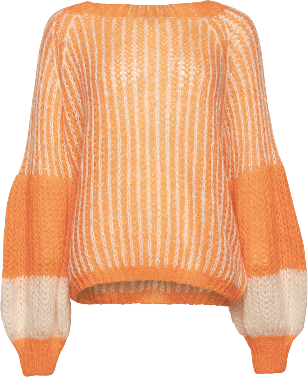 Liana Knit Sweater - Orange/white