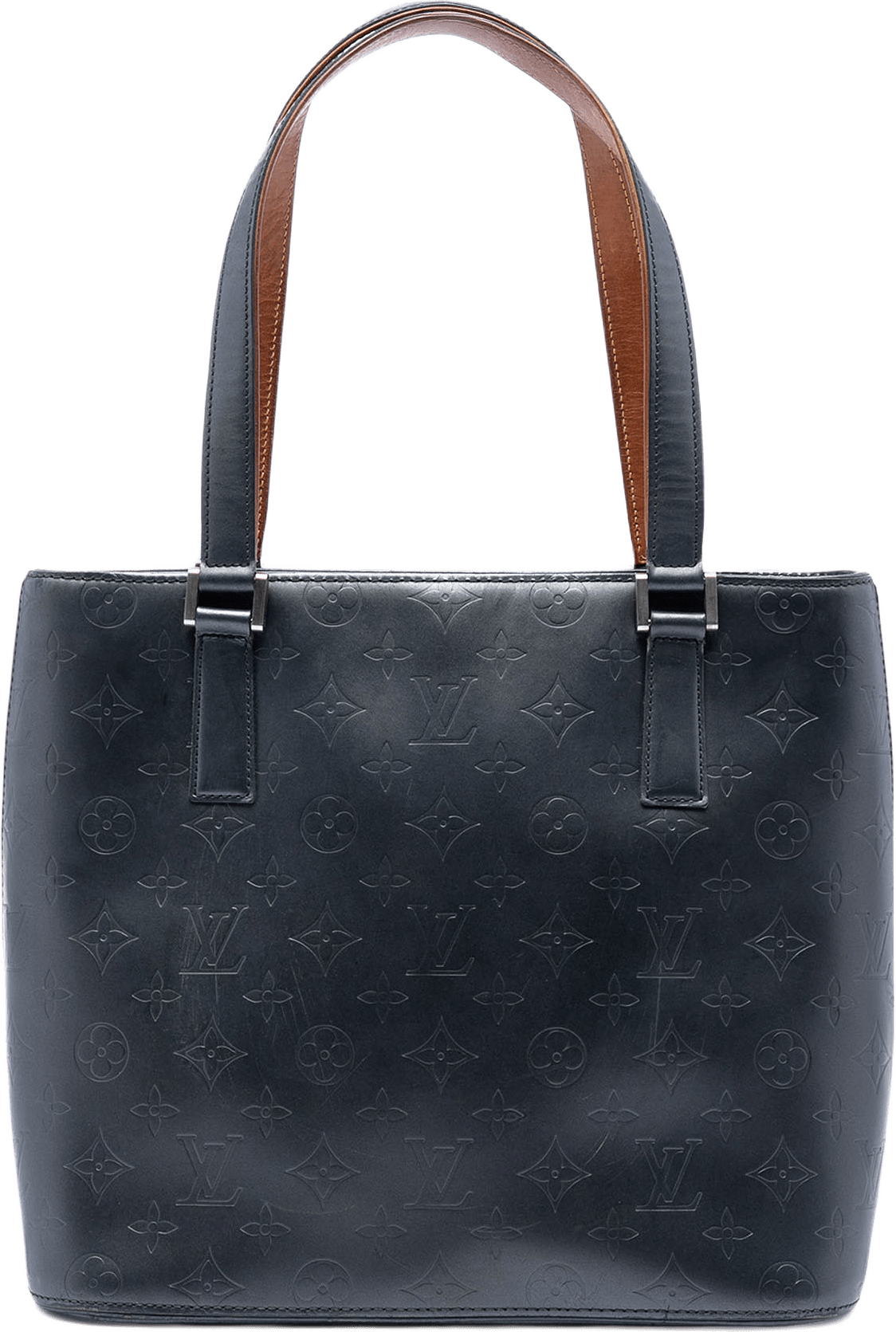 Louis Vuitton Monogram Mat Stockton, från Luxclusif, i färgen dark blue.