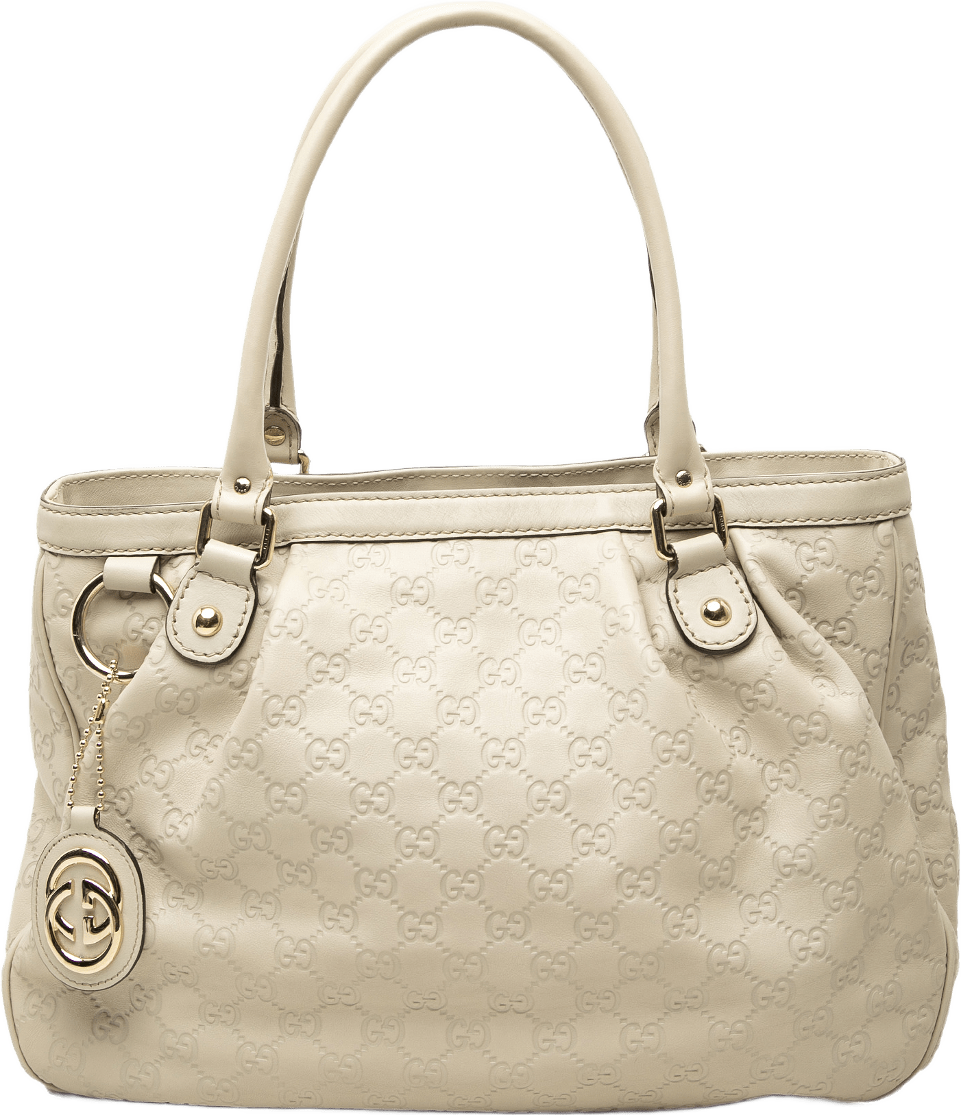 Gucci Guccissima Sukey Tote, från Luxclusif, i färgen brun.