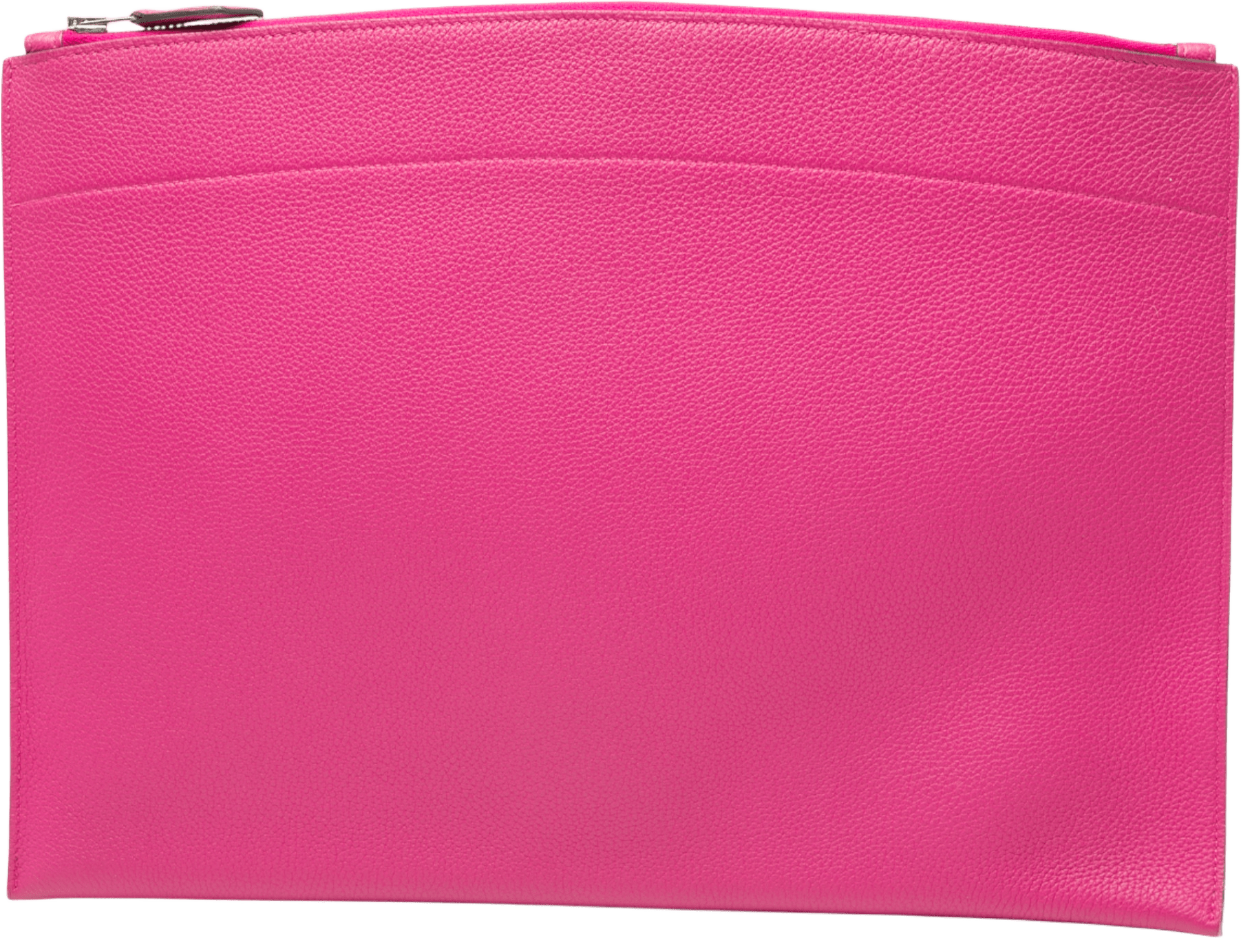Hermès Large Togo Bazar Pouch, från Luxclusif, i färgen pink.