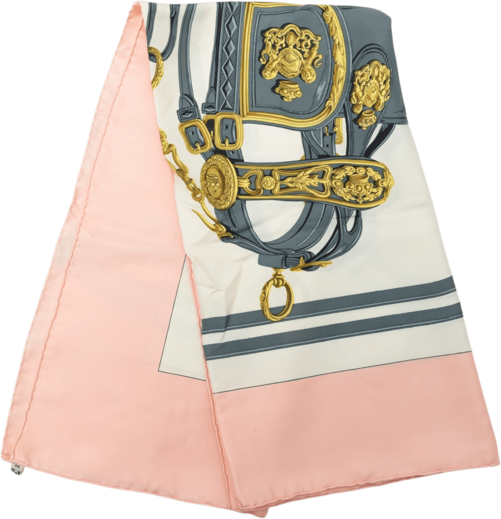 Hermès Brides De Gala Silk Scarf 90, från Luxclusif, i färgen rosa.