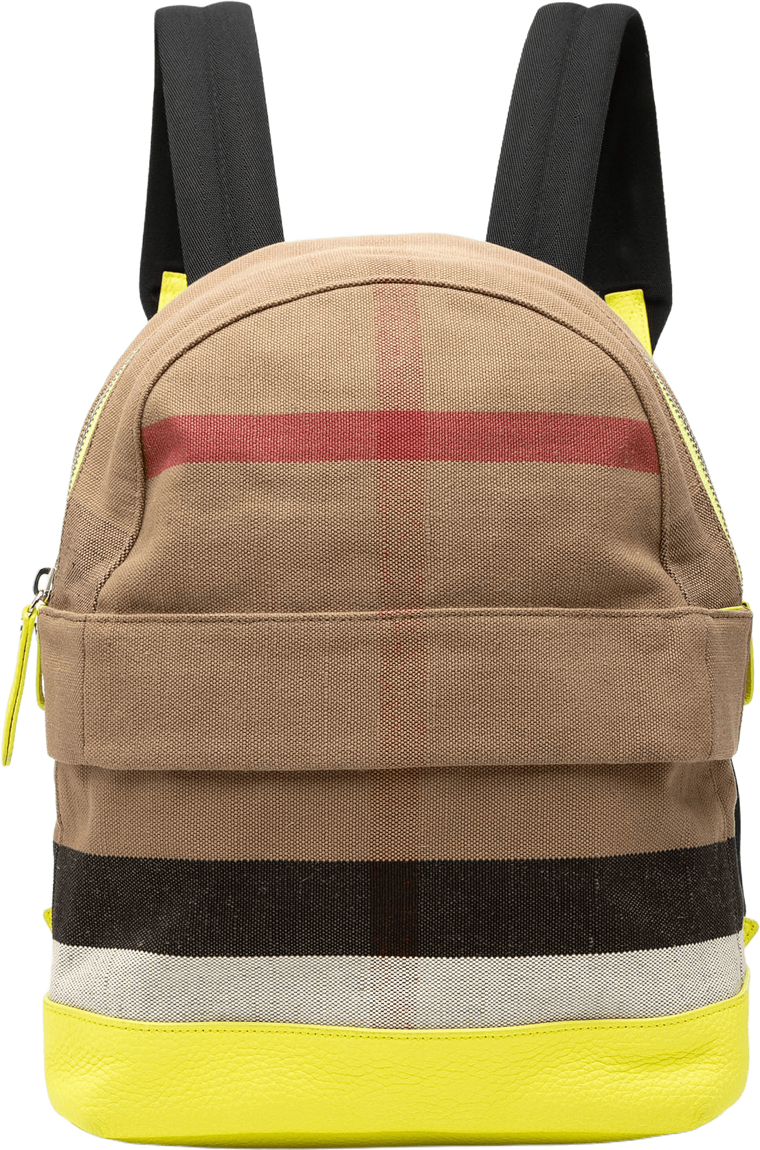 Burberry Mega Check Canvas Tiller Backpack, från Luxclusif, i färgen light brown.