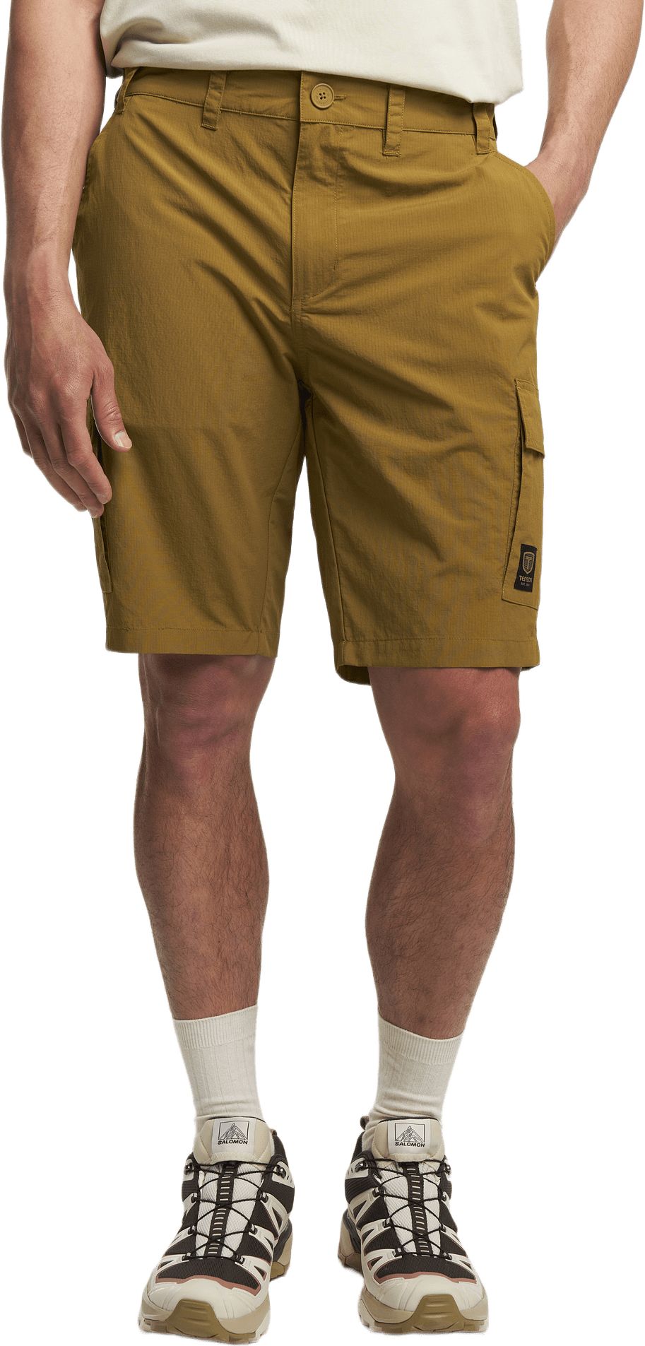 Travis Cargo Shorts Men, från Tenson, i färgen brun.