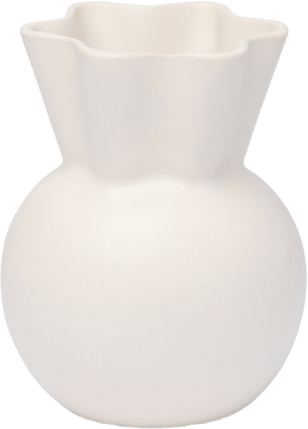 Vas Eva Stoer Nielsen 14 cm, från Spring Copenhagen, i färgen vit.