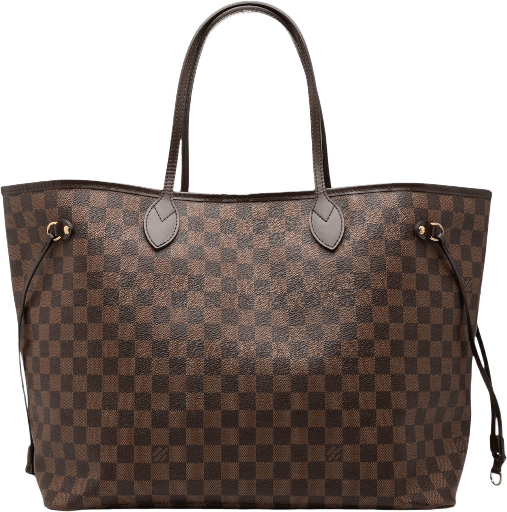 Louis Vuitton Damier Ebene Neverfull Gm, från Luxclusif, i färgen brown.