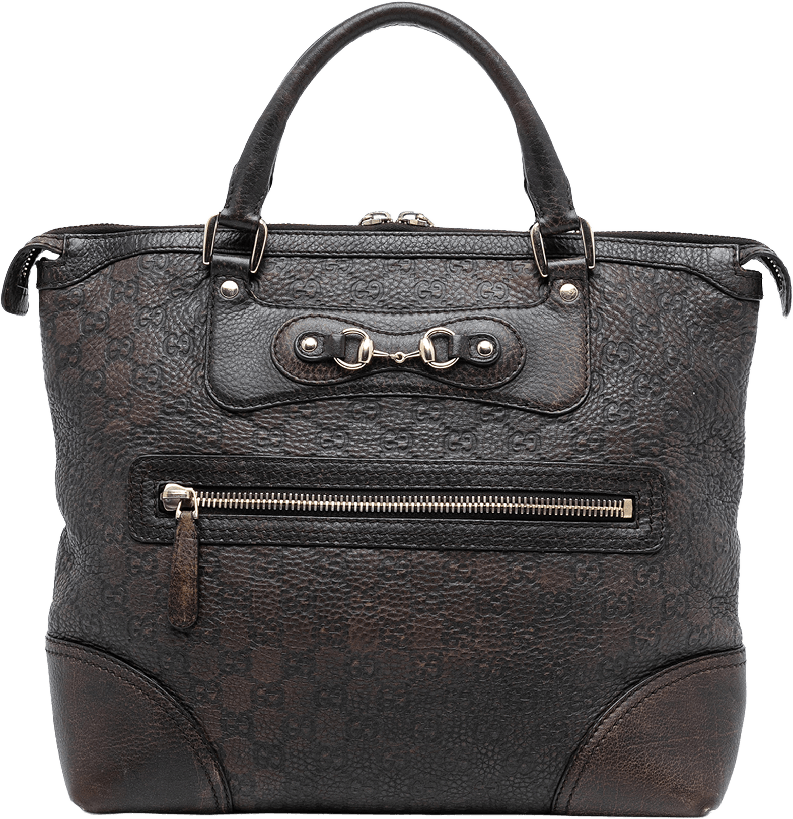 Gucci Guccissima Catherine Tote, från Luxclusif, i färgen dark brown.