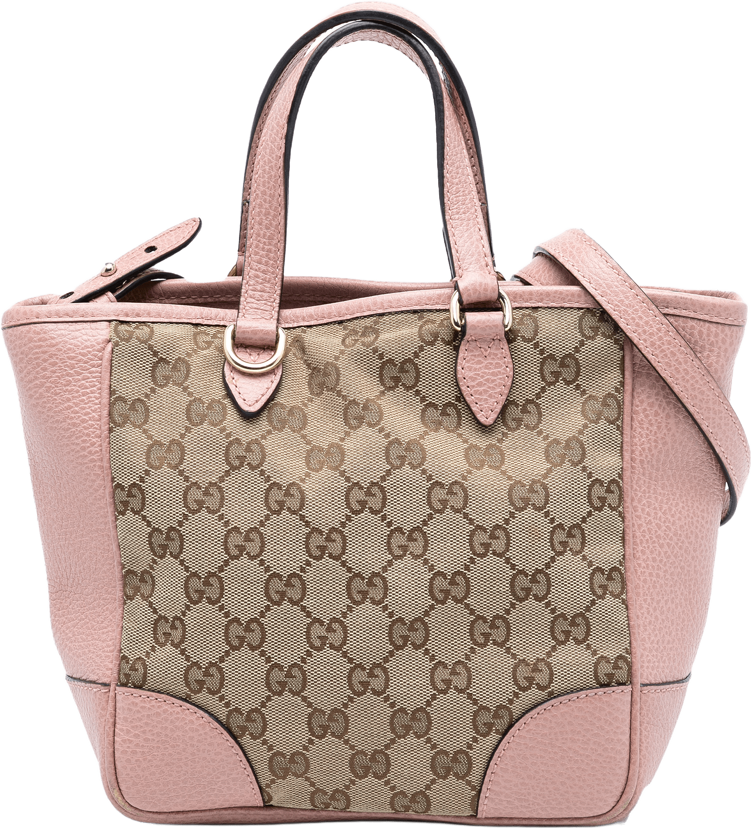 Gucci Small Gg Canvas Bree Satchel, från Luxclusif, i färgen beige.