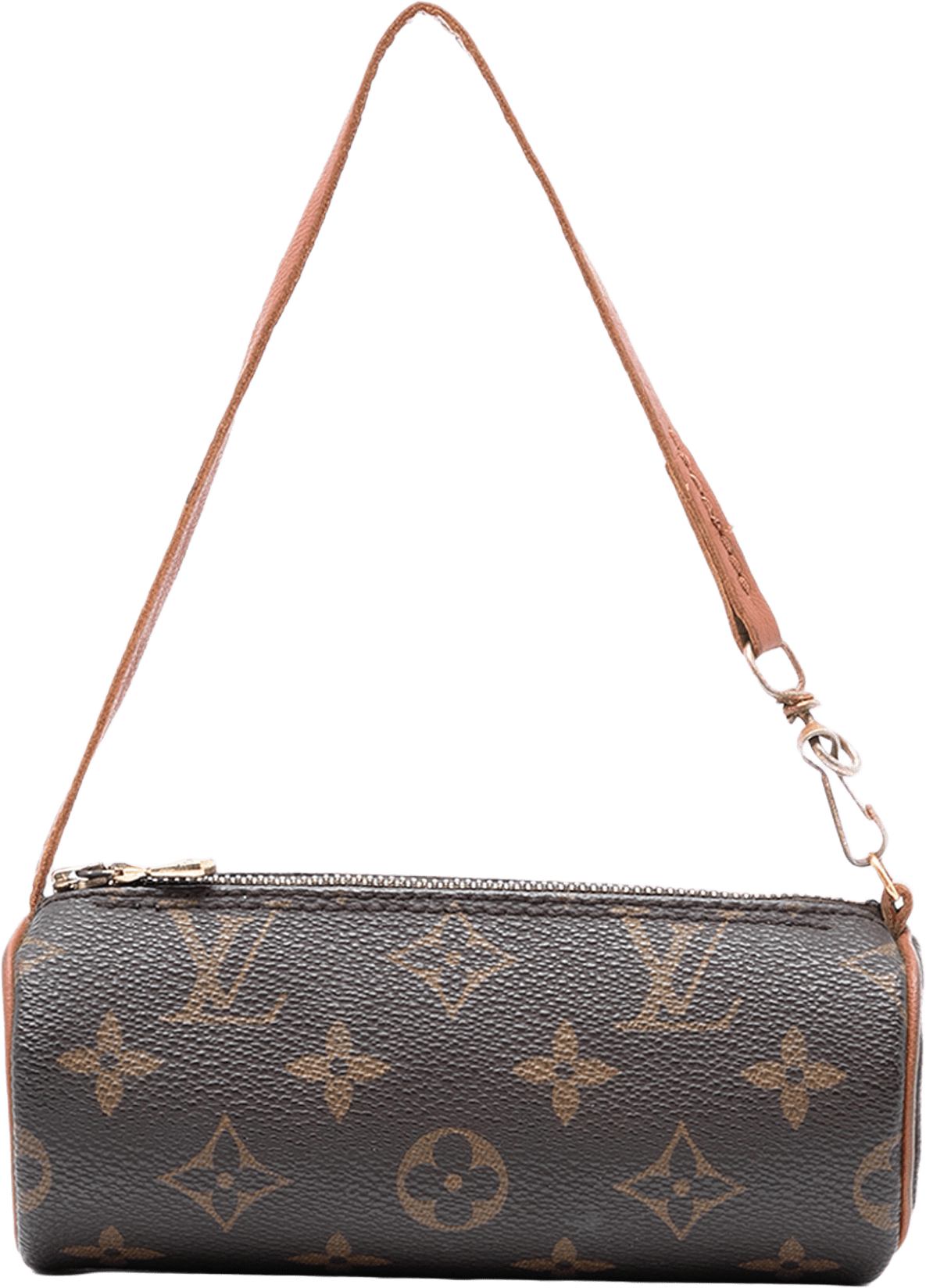 Louis Vuitton Monogram Papillon Pochette, från Luxclusif, i färgen brown.