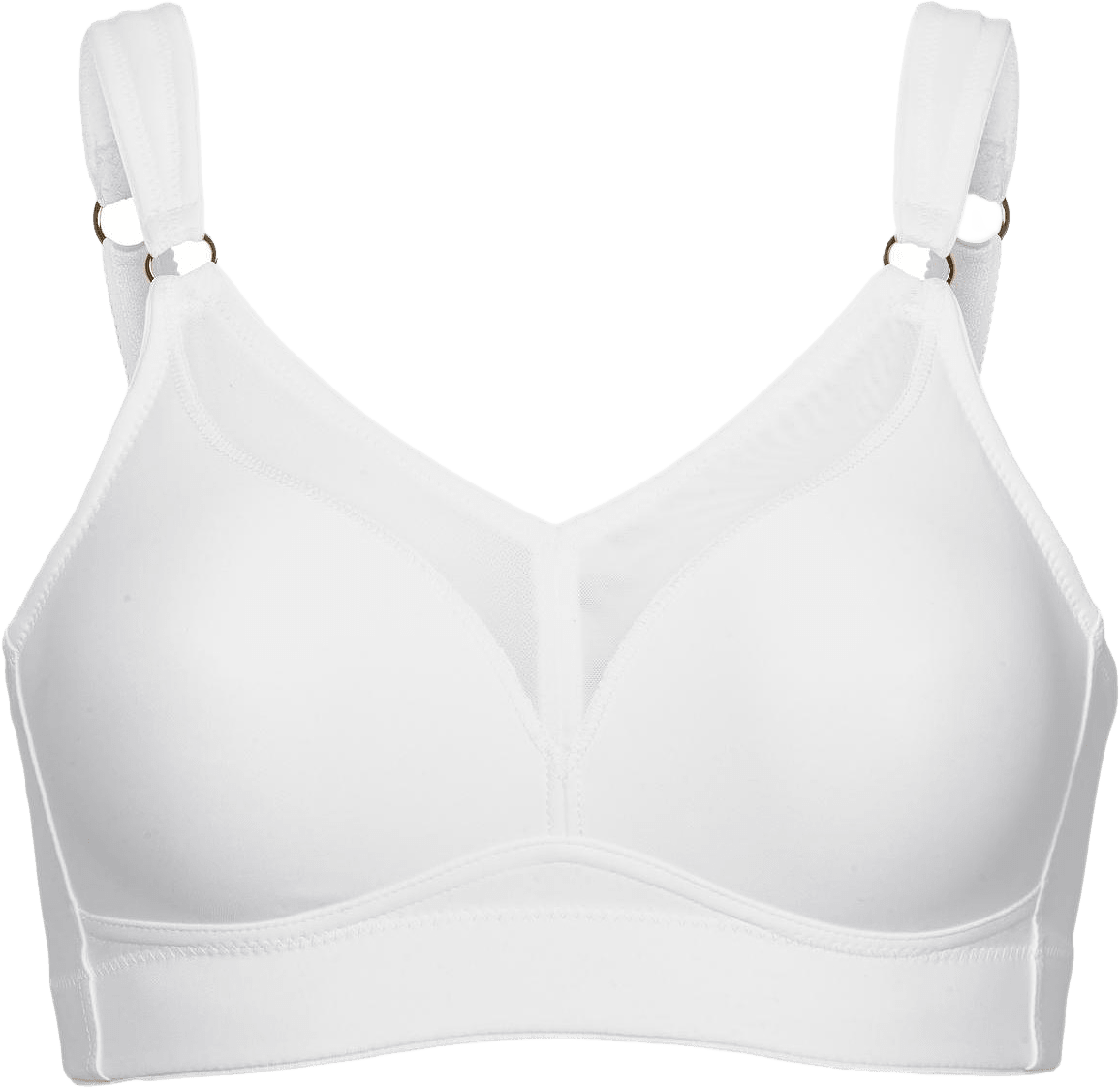 True Curves Bh Utan Bygel, Coolmax, från Swegmark, i färgen white.