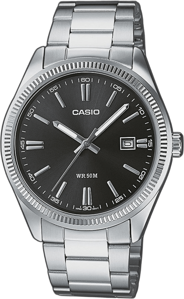 Casio Herr Svart/stål, Metallband - Mtp-1302pd-1a1vef, från Casio, i färgen 1.