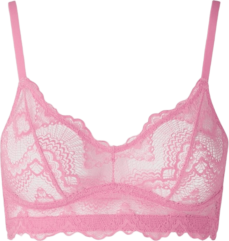 Lace Balconette, från Understatement, i färgen candy pink.