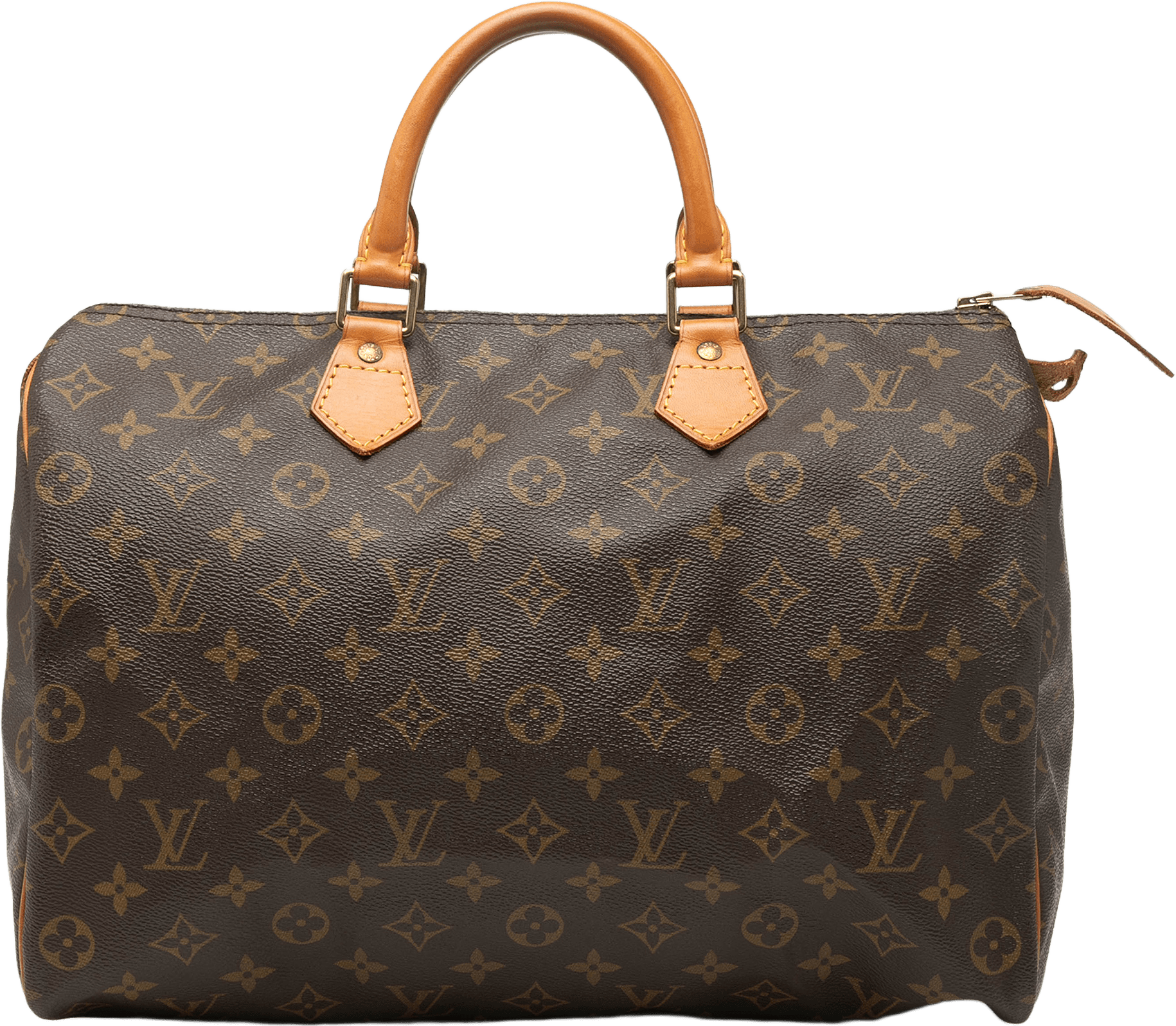 Louis Vuitton Monogram Speedy 35, från Luxclusif, i färgen brown.