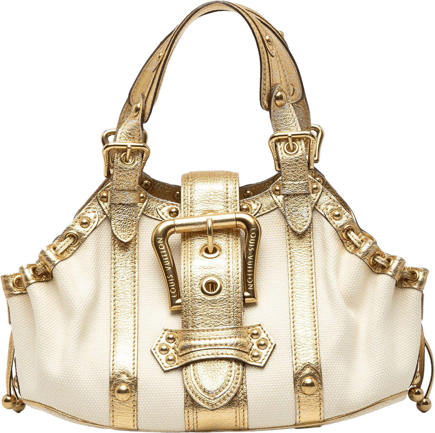 Louis Vuitton Canvas Theda Treanonne Gm, från Luxclusif, i färgen white.