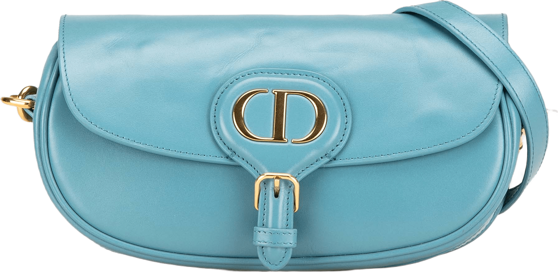 Dior Calfskin Bobby East West Crossbody, från Luxclusif, i färgen light blue.