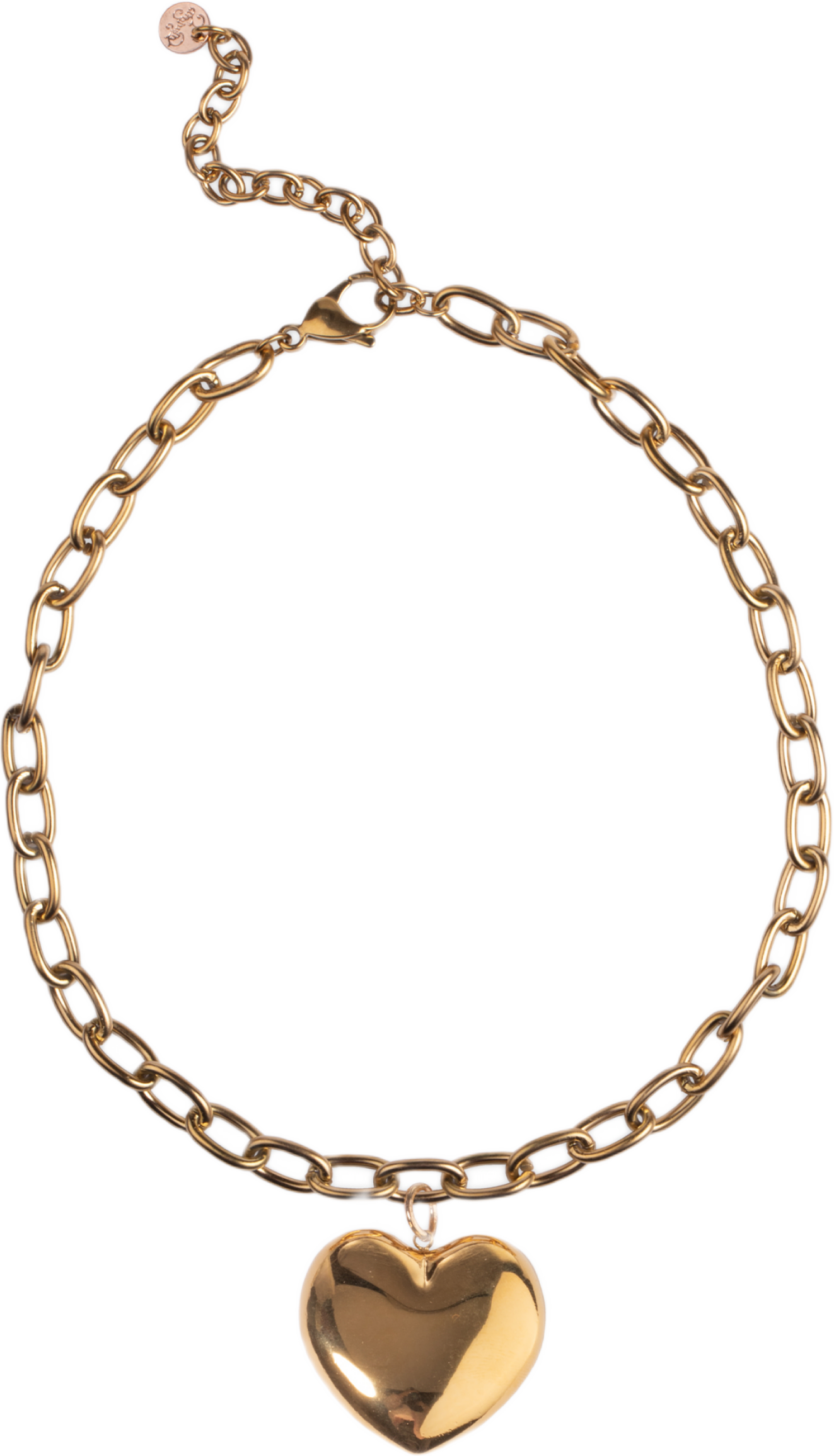 Big Heart Halsband Guld, från pfgSTOCKHOLM, i färgen gold.