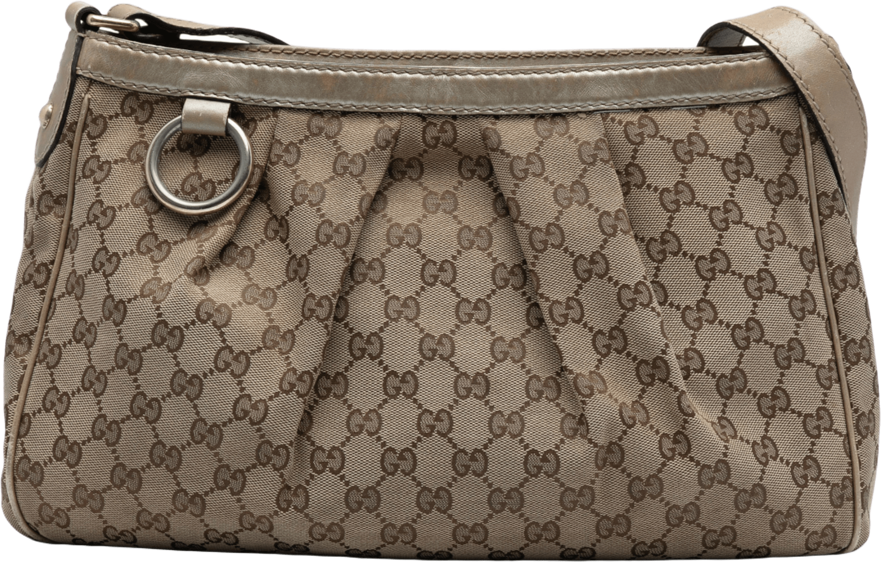 Gucci Gg Canvas Sukey Crossbody, från Luxclusif, i färgen beige.