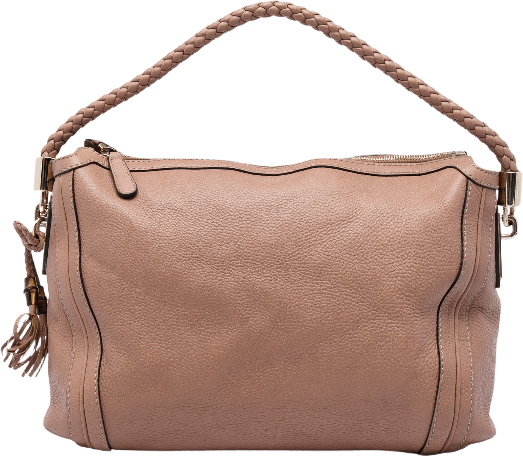 Gucci Medium Pebbled Calfskin Bella Shoulder Bag, från Luxclusif, i färgen brun.