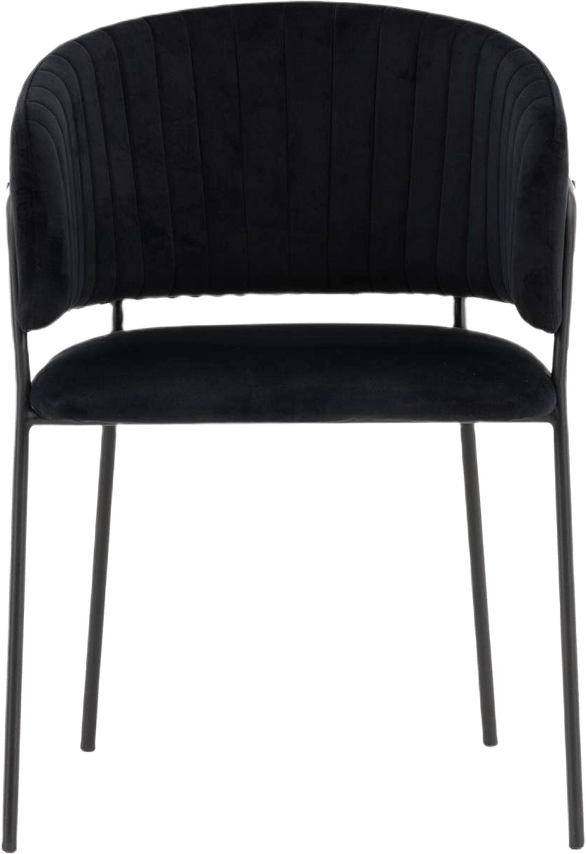 Selma Matstol 2-pack, från Venture Home, i färgen black.