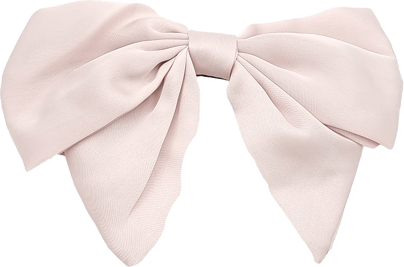 Stor Rosett - Nackspänne, från Complement, i färgen pink.