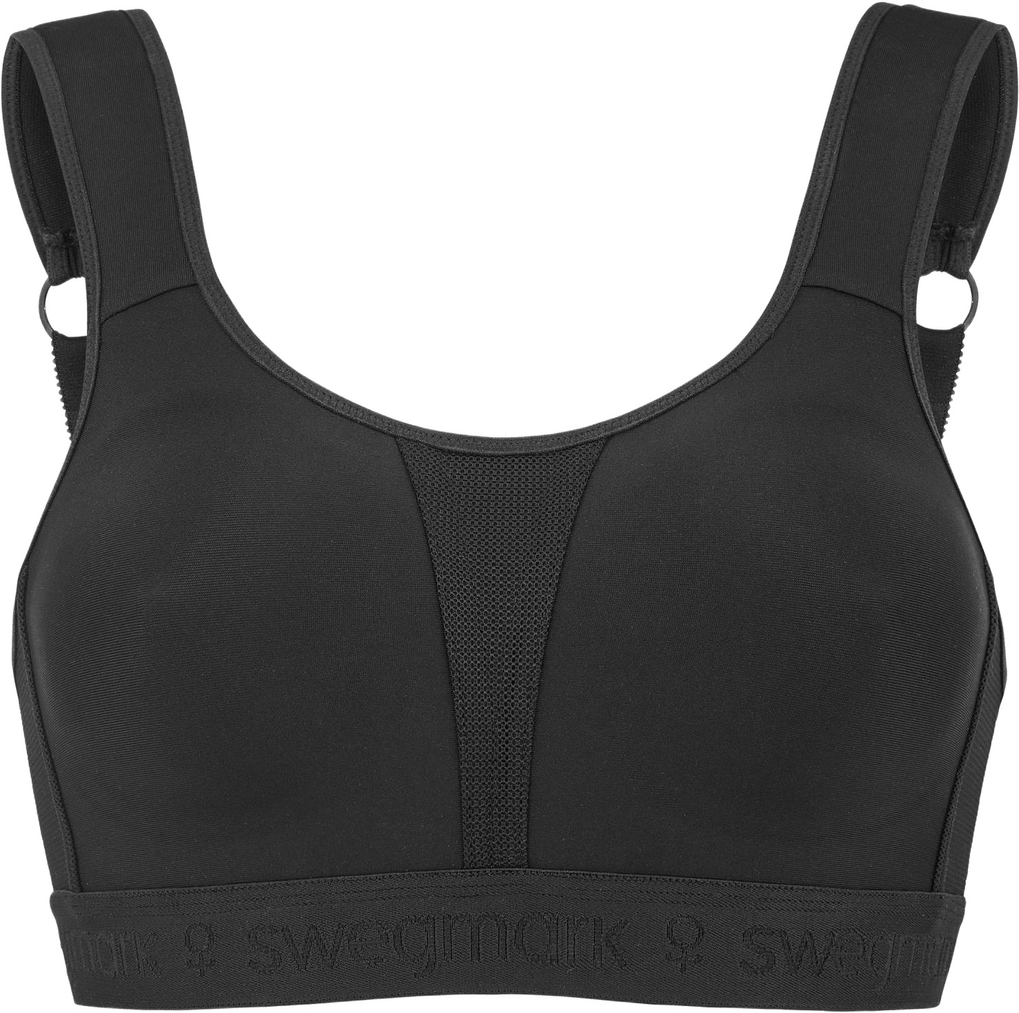 Kimberly Iconic Sport-bh, från Swegmark, i färgen black.