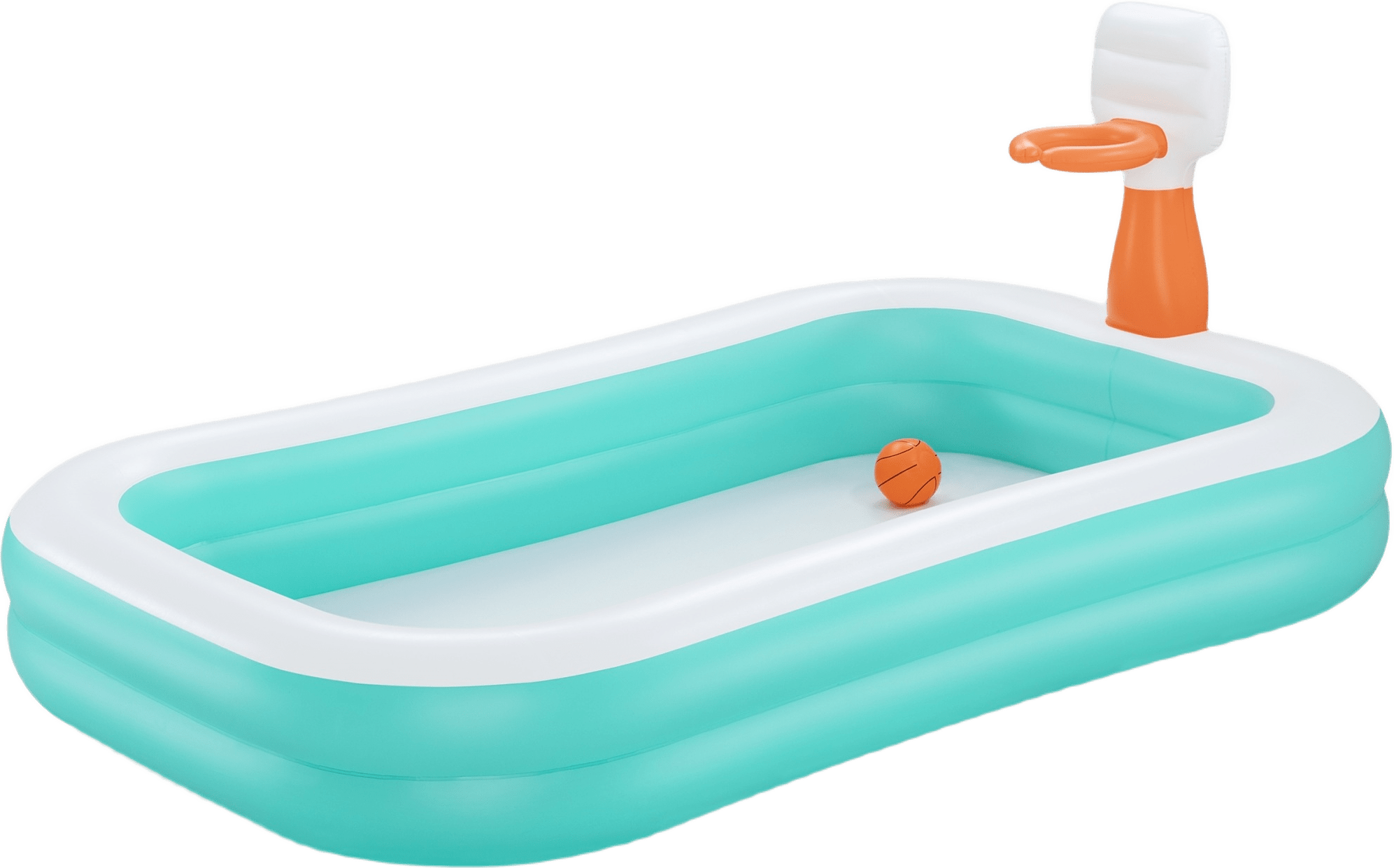 Familjepool Dunk N Splash 251 X 168 X 102cm, från Bestway, i färgen ljusblå.