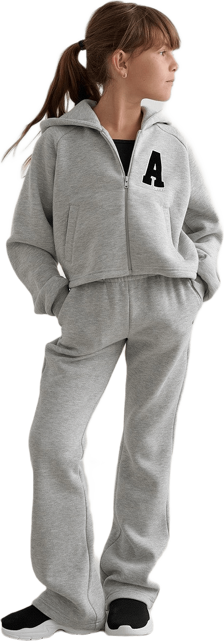 Grey Melange Young Flare Sweatpants