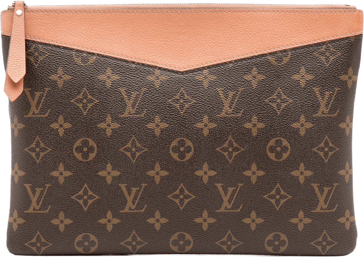Louis Vuitton Monogram Daily Pouch, från Luxclusif, i färgen brown.