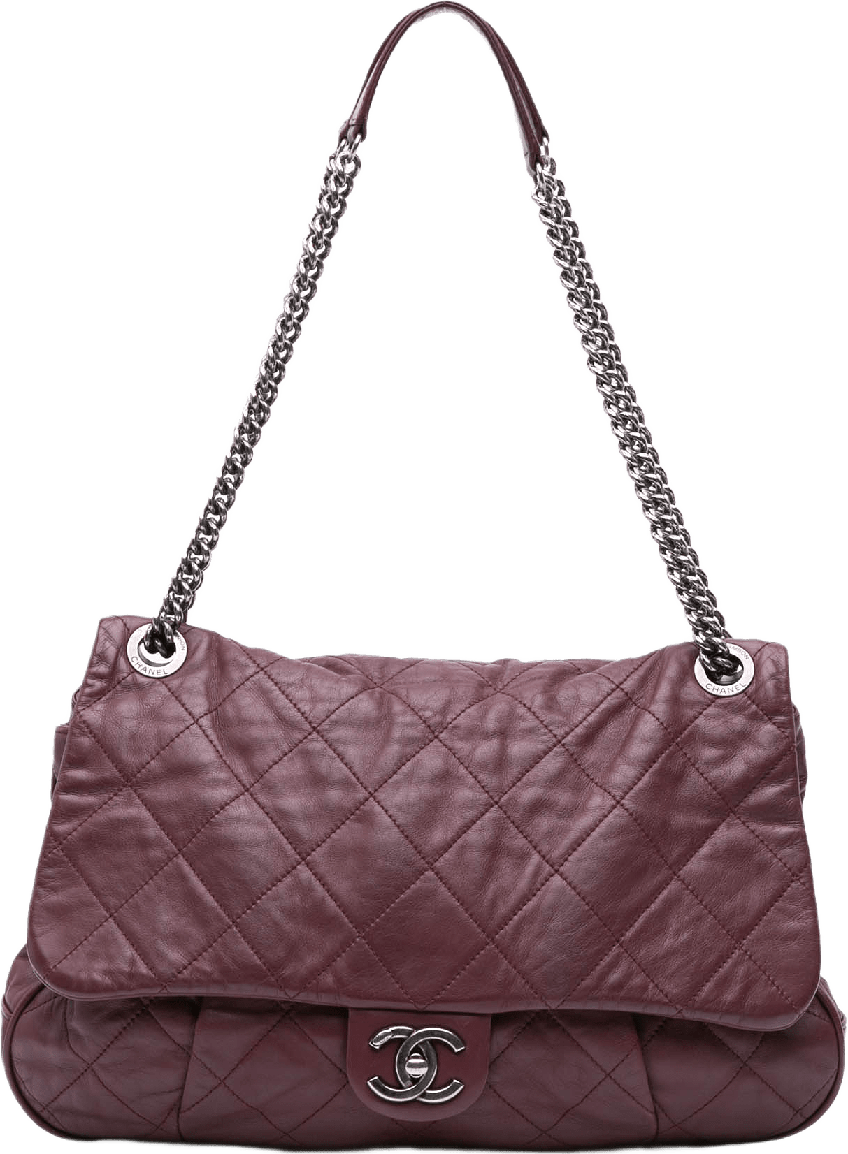 Chanel Quilted Calfskin Coco Pleats Flap