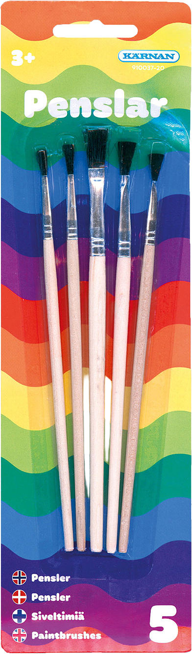 Penslar 5 st, från No Brand.