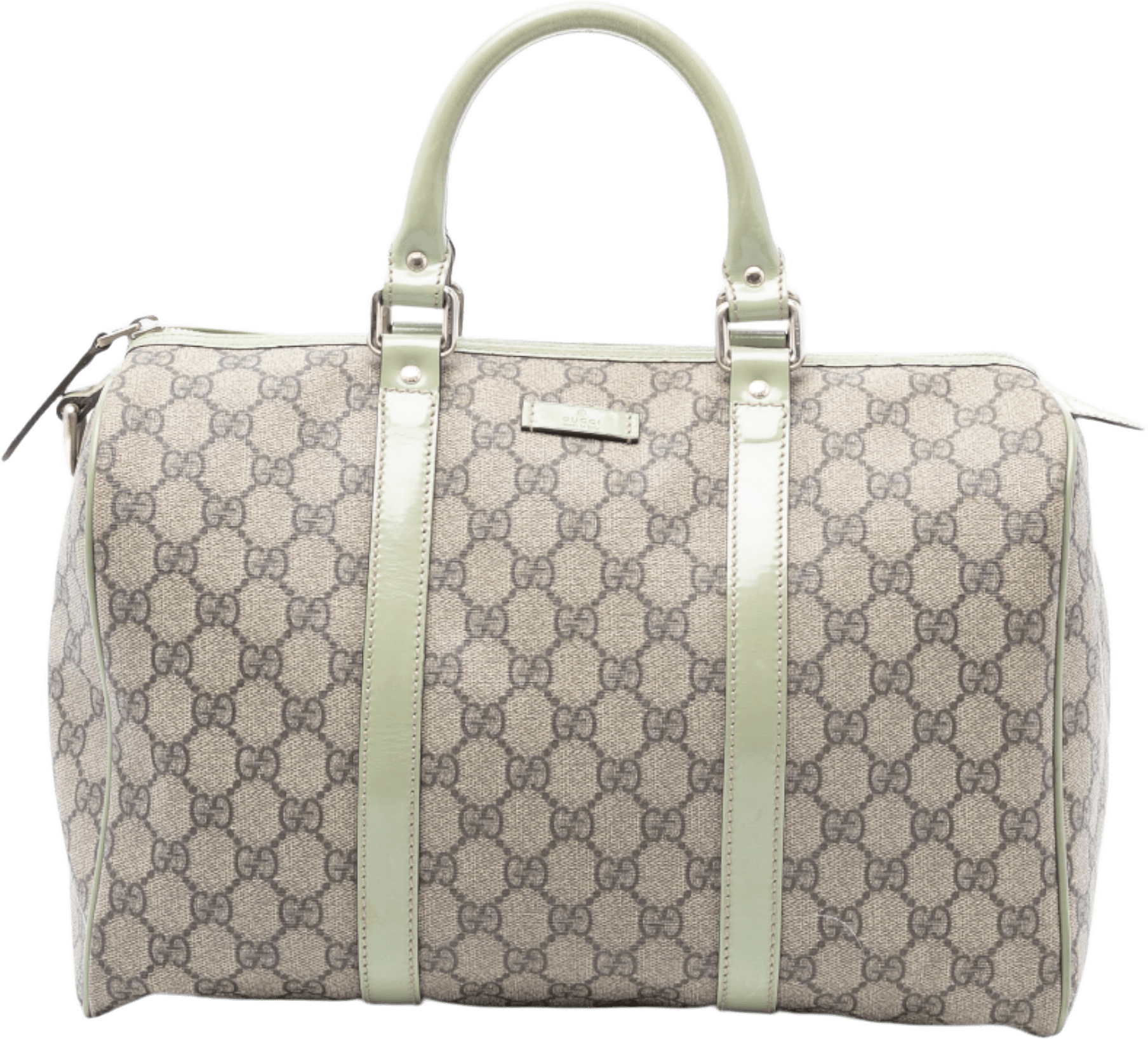 Gucci Medium Gg Supreme Joy Boston Bag, från Luxclusif, i färgen beige.