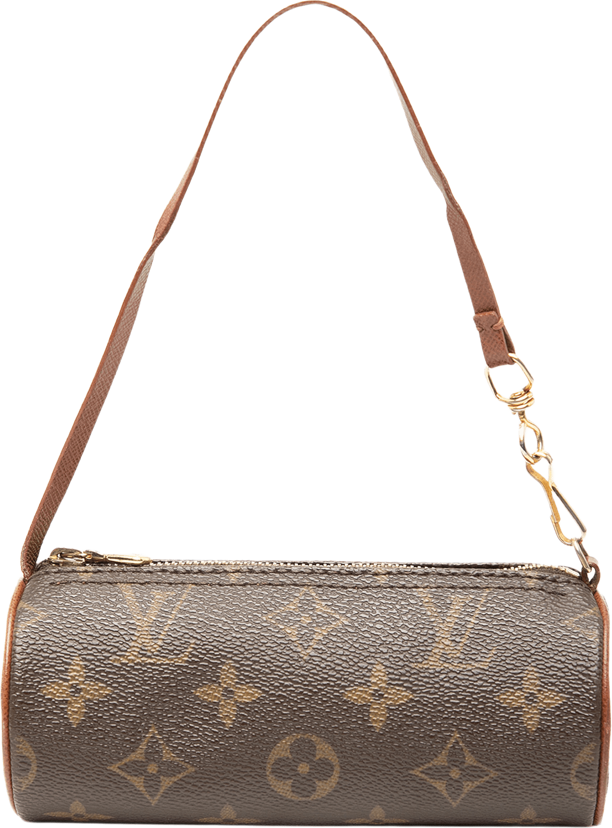 Louis Vuitton Monogram Papillon Pochette, från Luxclusif, i färgen brun.