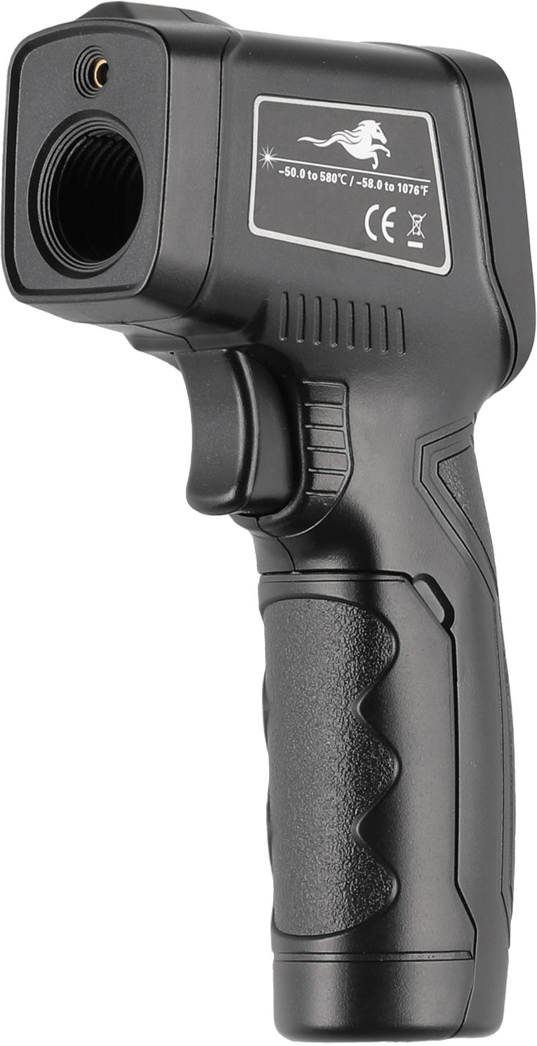 Pizza Ugns Infrared Thermometer, från Mustang, i färgen svart.