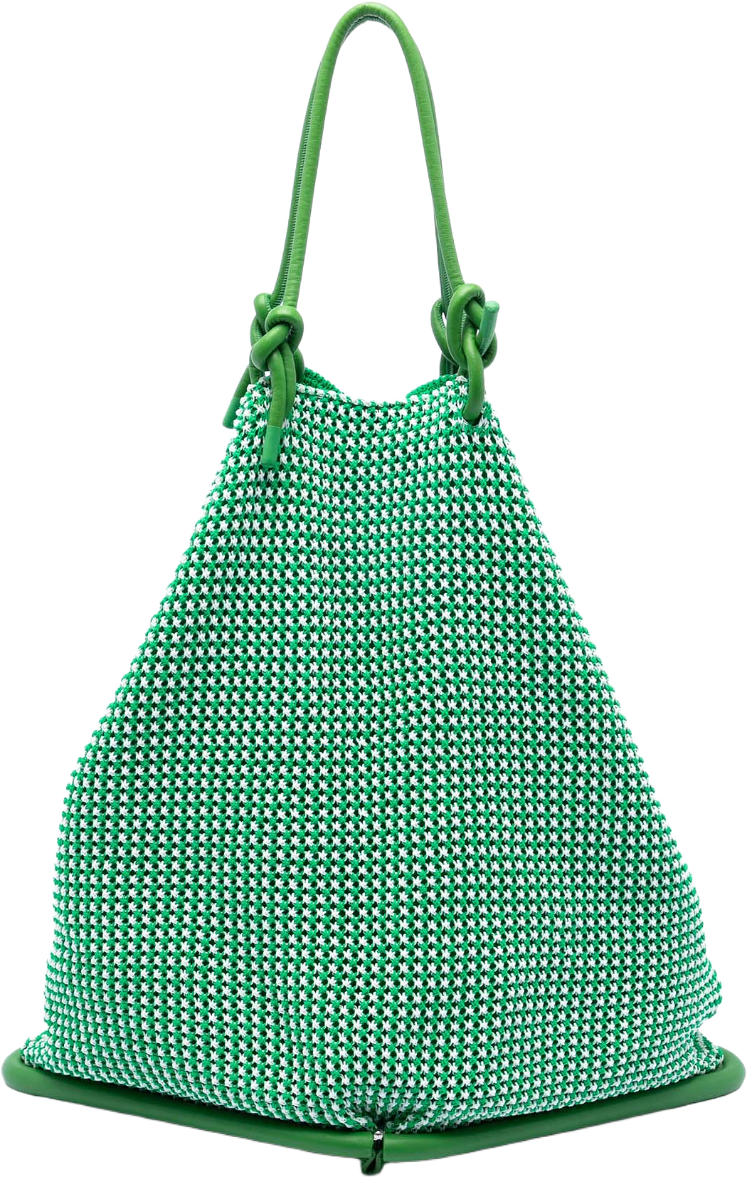 Bottega Veneta Nylon Crochet Folding Shopper Tote, från Luxclusif, i färgen green.