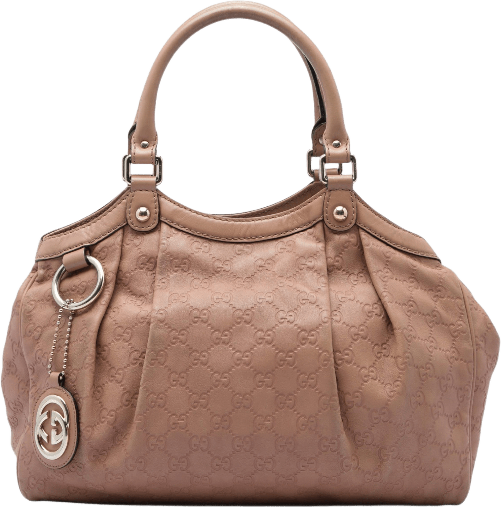 Gucci Medium Guccissima Sukey Tote, från Luxclusif, i färgen rosa.