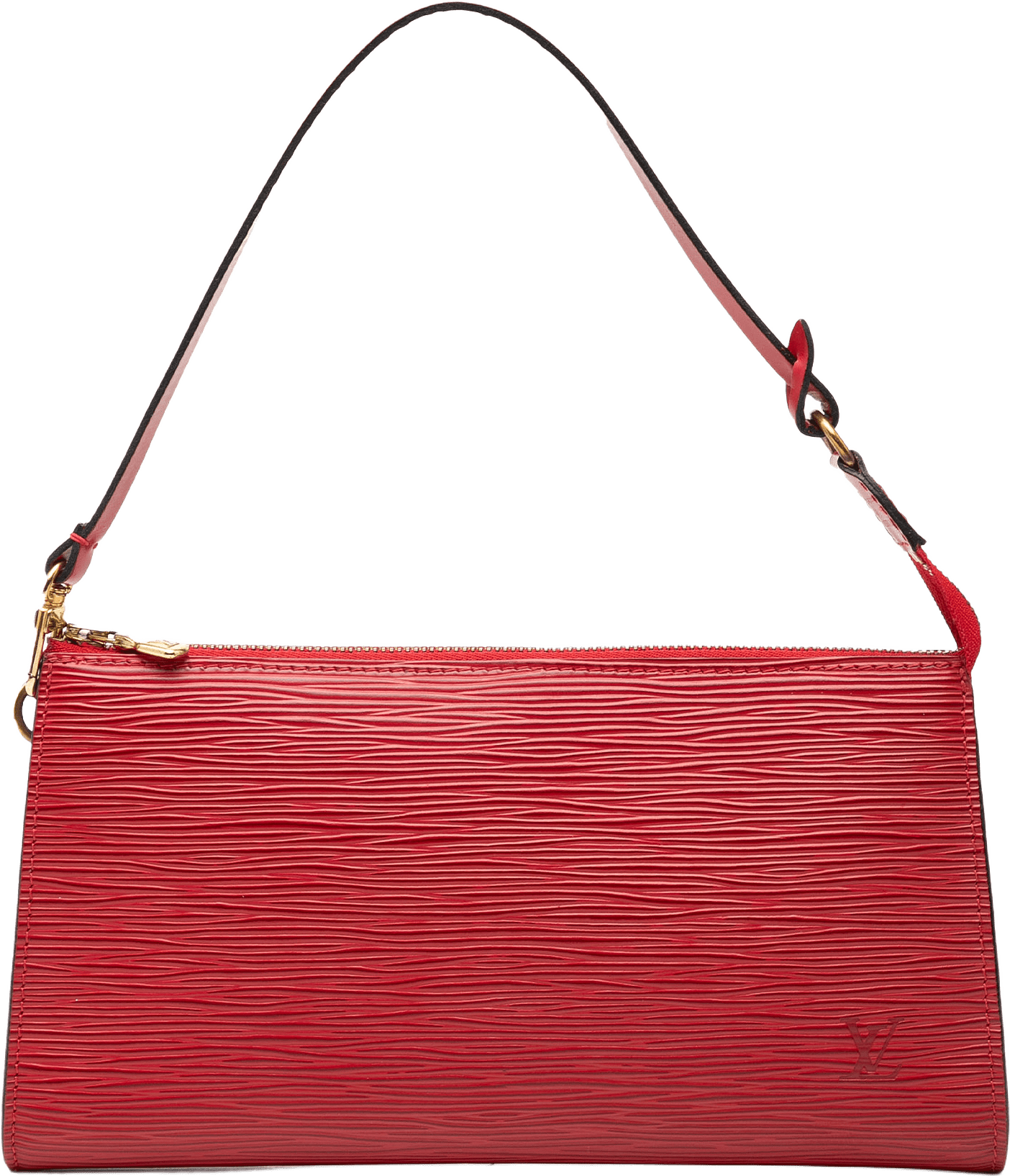 Louis Vuitton Epi Pochette Accessoires, från Luxclusif, i färgen red.