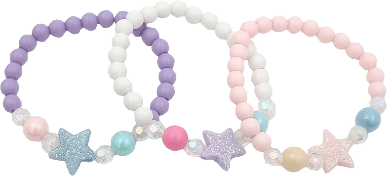 Armbandset Med Stjärna, från Complement Kids, i färgen purple.