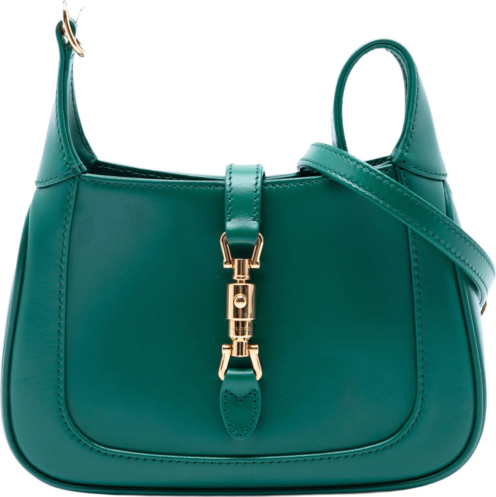 Gucci Mini Calfskin Jackie 1961 Crossbody, från Luxclusif, i färgen green.