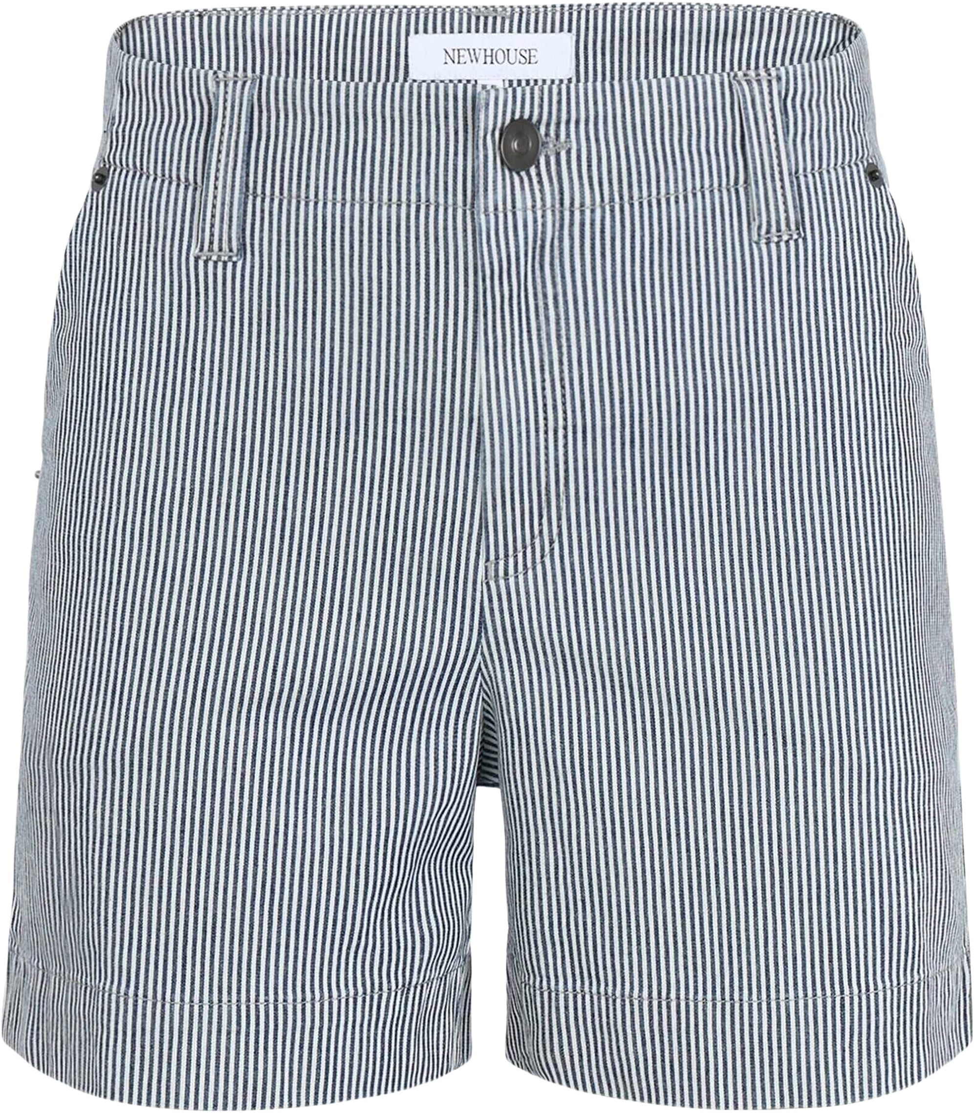 Milou Denim Shorts Striped, från Newhouse, i färgen marinblå.