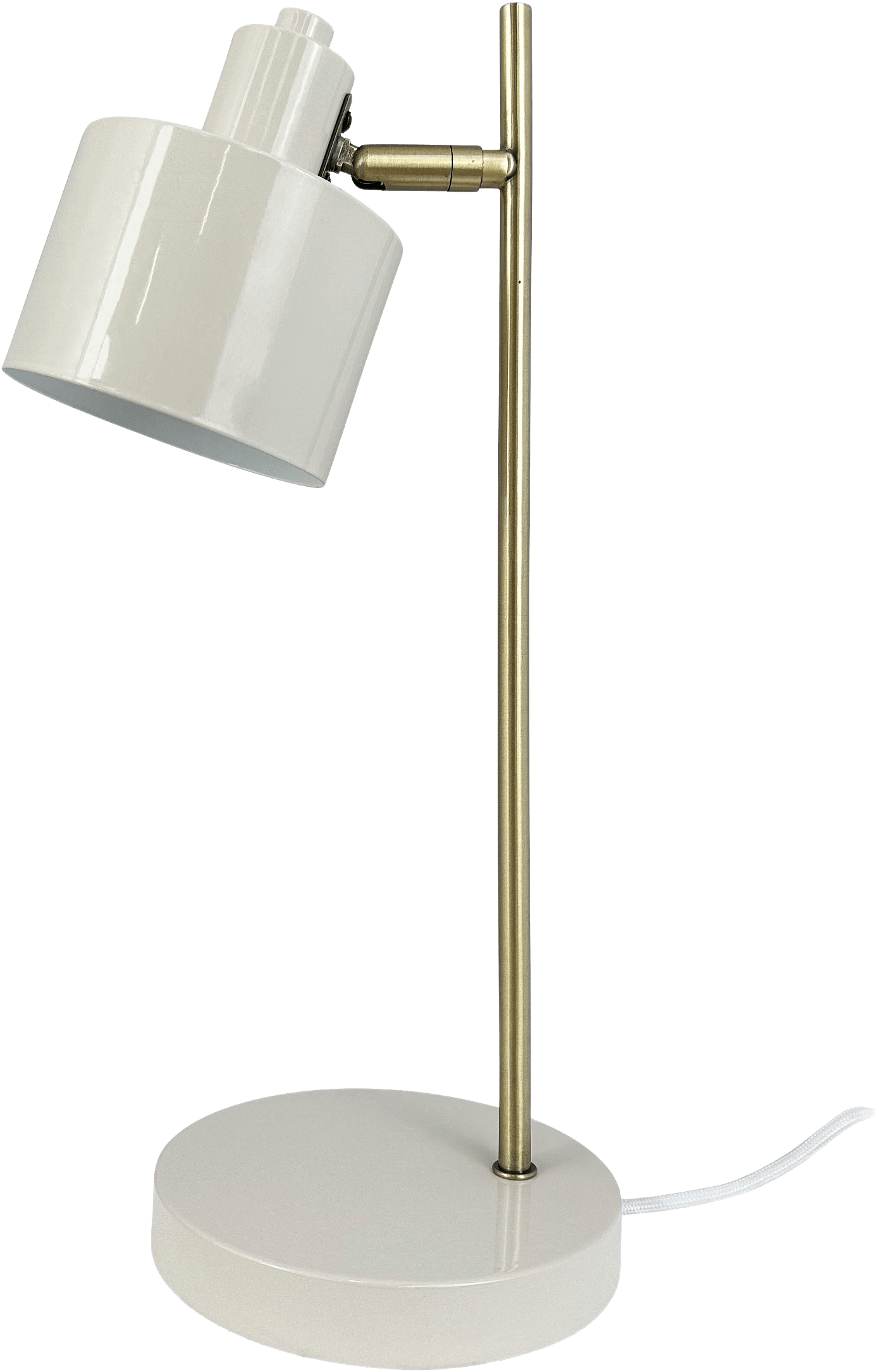 Ocean Table Lamp, från Dyberg Larsen, i färgen beige/ brass.