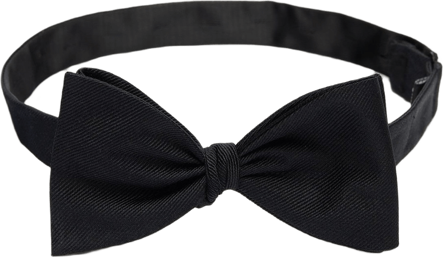 Bow Tie Plain Self Tied, från John Henric, i färgen black.