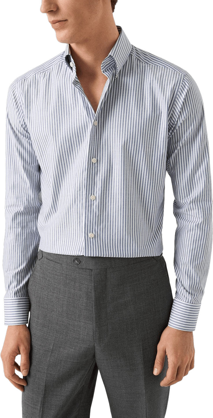 Randig Skjorta I Signature Oxford Slim Fit