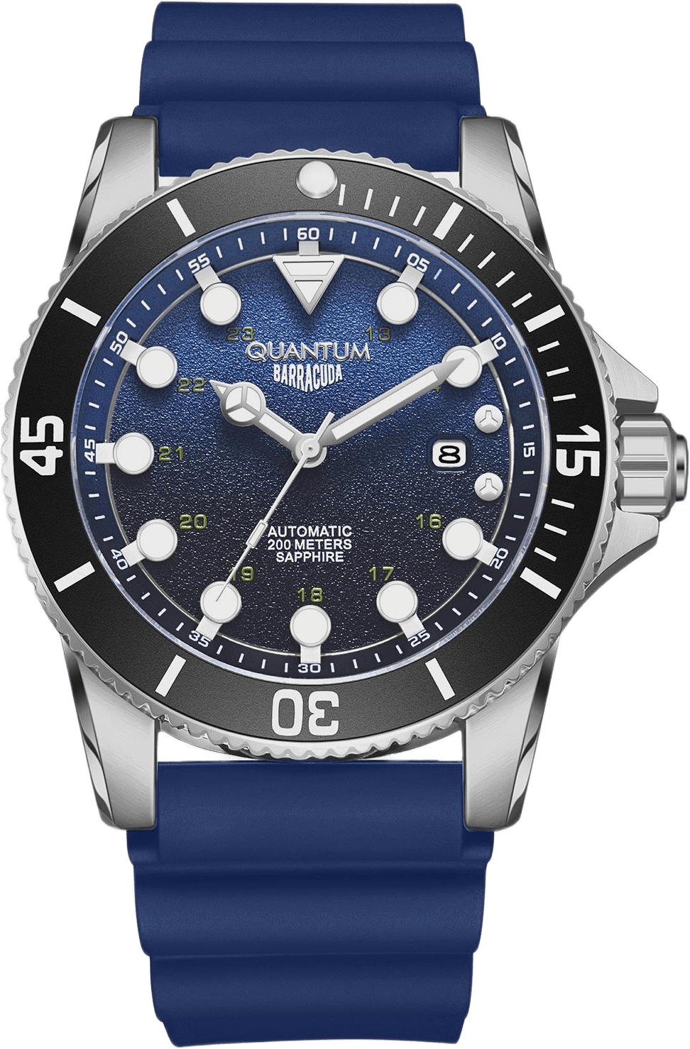 Quantum Automatic Herr Blå/stål, Silikonband - Bar1115.399, från Quantum, i färgen 1.