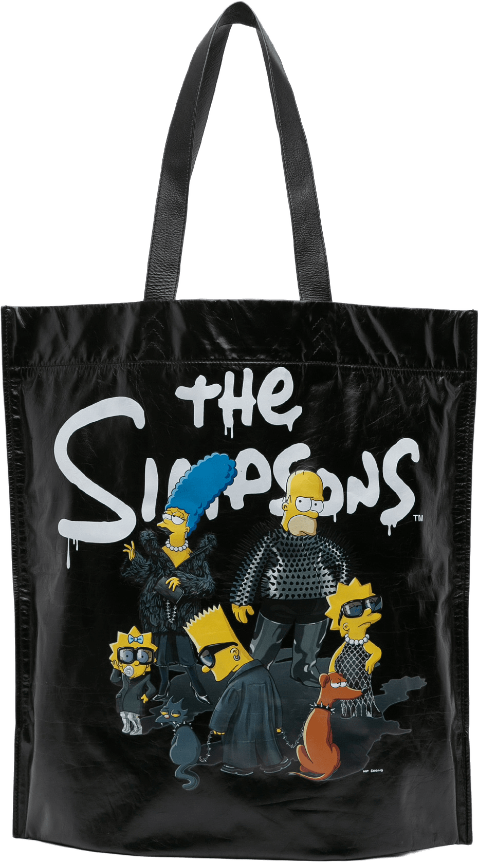 Balenciaga The Simpson Calfskin Shopper Tote M, från Luxclusif, i färgen black.